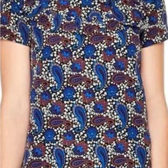 Sandro Paris 100% silk blouse. Blue floral paisley in size S. - Picture 7 of 7